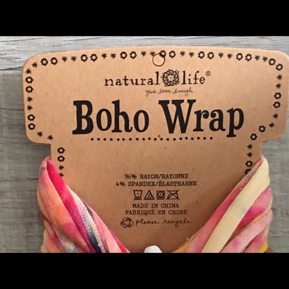 NWT Natural Life Boho Wrap Tie Dye Wear many ways - Picture 2 of 3